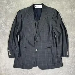 Aquascutum シアサッカーテーラードジャケット　96AB5　シルク