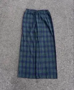 check pajama pants cityboy baggy 極太