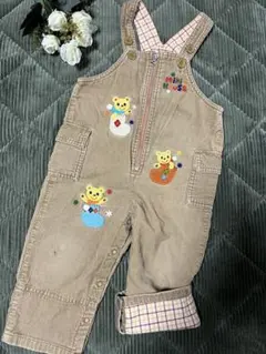 【美品】ミキハウス⭐️ MIKI HOUSE⭐️オーバーオール⭐️ 90 レトロ