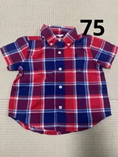 ラルフローレン半袖チェックシャツ 9M 70cm 80cm