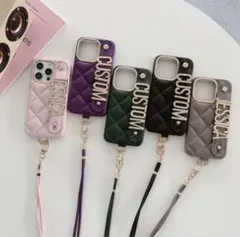 可愛すぎるキルティング名入れカスタムiPhoneケース♡