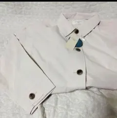 新品　Samantha mos2 blue 袖2wayステンカラーコート　キナリ