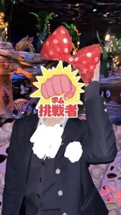 ディズニー カチューシャ デカリボン 赤