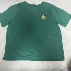緑 ディズニー ミッキーマウス Tシャツ Honeys Lサイズ