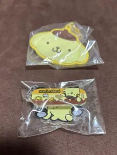ミラーキーホルダー ・スケボーボールチェーン　ポムポムプリン
