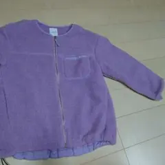 L　レプシィム　ラベンダー フリースジャケット ジップアップ　アウター