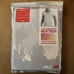UNIQLO ヒートテック シームレスVネックT 半袖 ライトグレー Ｍ