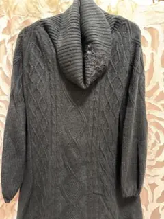 【新品未使用】アクシーズファム オフショル ケーブルニット ブラック M