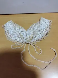 アイボリー レース つけ襟　レディース