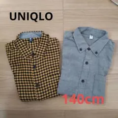 ユニクロ　チェックシャツ　フランネルシャツ