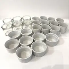 耐熱性陶器スフレ デザートカップ 25個