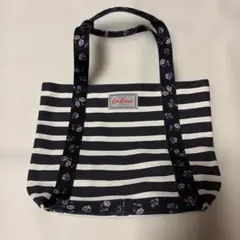 Cath Kidston ミニ リバース コーテッド トート ボーダー 花柄