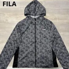 フィラ★総柄★薄手ストレッチ★ジップアップジャケット【レディース サイズLL】
