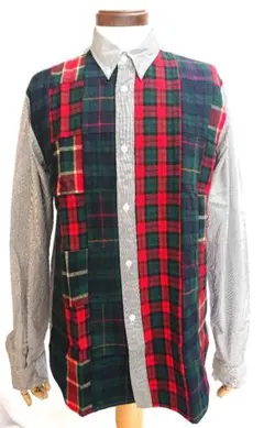 2026年最新】COMME des GARCONS HOMME カラー：レッド系 ネルシャツの