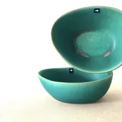 ○N541 ○ドイツ製LEONARDO (レオナルド) オーバル鉢【2個】未使用のサムネイル