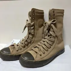 コンバース　12ホール　ベージュ ハイカット スニーカー