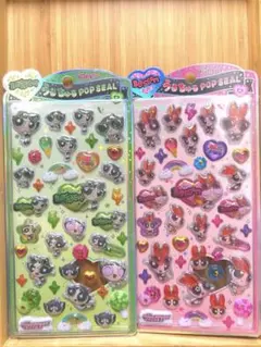 【正規品】2枚　パワパフ　ブロッサム　バターカップ　うるちゅるポップシール