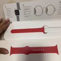 Apple Watch 41mm純正 スポーツバンド M/L片側のみ レッド