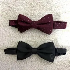 ボウタイセット ワインレッド・ブラック