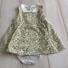 プチィマイン　レモン柄ノースリーブドレスカバーオール