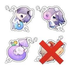 【ゆきむら。】 連結アクリルチャーム 3個セット