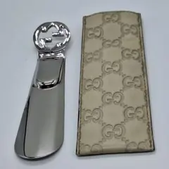 GUCCI グッチ インターロッキングG 靴べら ケース付