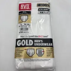 BVD GOLD 天ゴム スタンダードブリーフ Lサイズ ホワイト