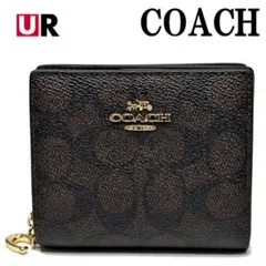 COACHコーチ二つ折り財布シグネチヤーコンパクトウォレットコーチ 二つ折り財布