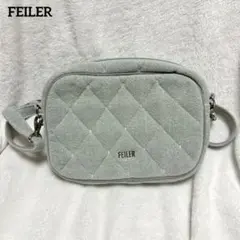 新品同様 フェイラー ユニ ショルダーバッグ ポシェット グレー 完売 