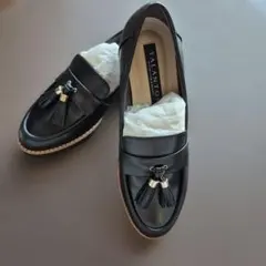 TALANTON ブラックレザー ローファー　玉川高島屋　DIANA購入