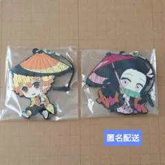鬼滅の刃　ぺたん娘トレーディングラバーストラップ 〈我妻善逸＆竈門禰豆子〉