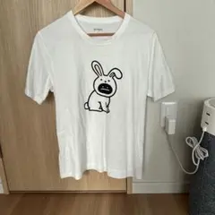 graniph グラニフ ビューティフルシャドウ 우사기 Tシャツ ホワイト
