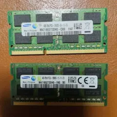 Samsung ノートPC用メモリ 4GB 2枚セットのサムネイル