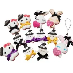 ハロウィン ハローキティ・ウサギ ストラップアクセサリー 用　12個