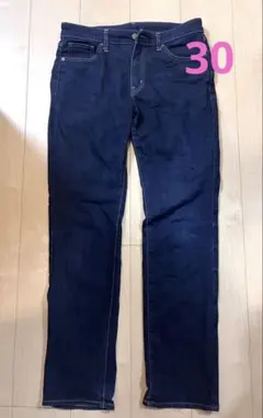 ダークブルースリムフィットデニム30 ウエスト76 UNIQLO ユニクロ