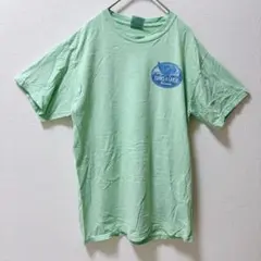 コンフォートカラーズ Tシャツ クルーネック プリント M 緑 綿 お出かけ