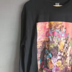 GILAAN ドミコ　グラフィックプリント Tシャツ　黒　ストリート　古着男女
