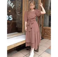 ナイスクラップ  2wayレースセットアップ　ワンピース　ピンク