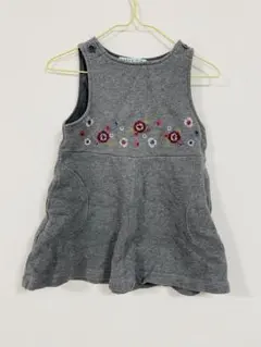 hakka kids ノースリーブワンピース 100cm グレー