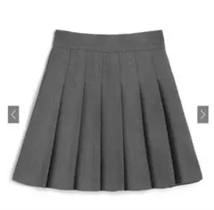 GRLプリーツスカート グレー