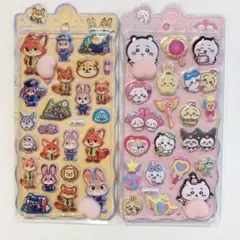 ちいかわ　ズートピア　おしりぷにぷにシール　おしりシール　ぷくぷく