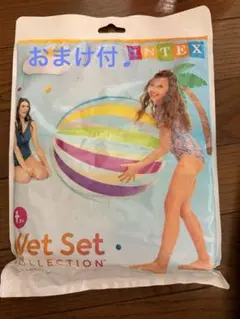 【新品未開封】INTEX ビーチボール 107cmおまけ付♪