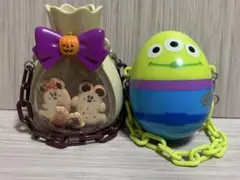ディズニー ミニスナックケース 2点セット ハロウィン リトルグリーンメン