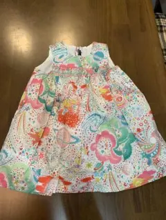 5/10まで値下げ！新品同様　Bonpoint カラフル宇宙柄ワンピース 18M