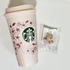 スタバ SAKURA2026 リユーザブルカップ473ml キャップ ベアリスタ