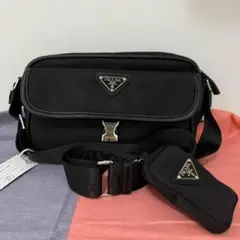本日出荷 ブラック PRADA ショルダーバッグ@B4 38のサムネイル