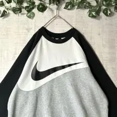 NIKE ナイキ ビッグスウォッシュ スウェット プリント 配色切り替え M