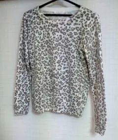 LOWRYS FARM ヒョウ柄 長袖ニット M