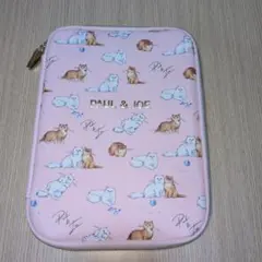 PAUL & JOE 猫柄 マルチケース ピンク