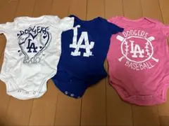 ロサンゼルス・ドジャース ロンパース 3点セット　3-6M 60